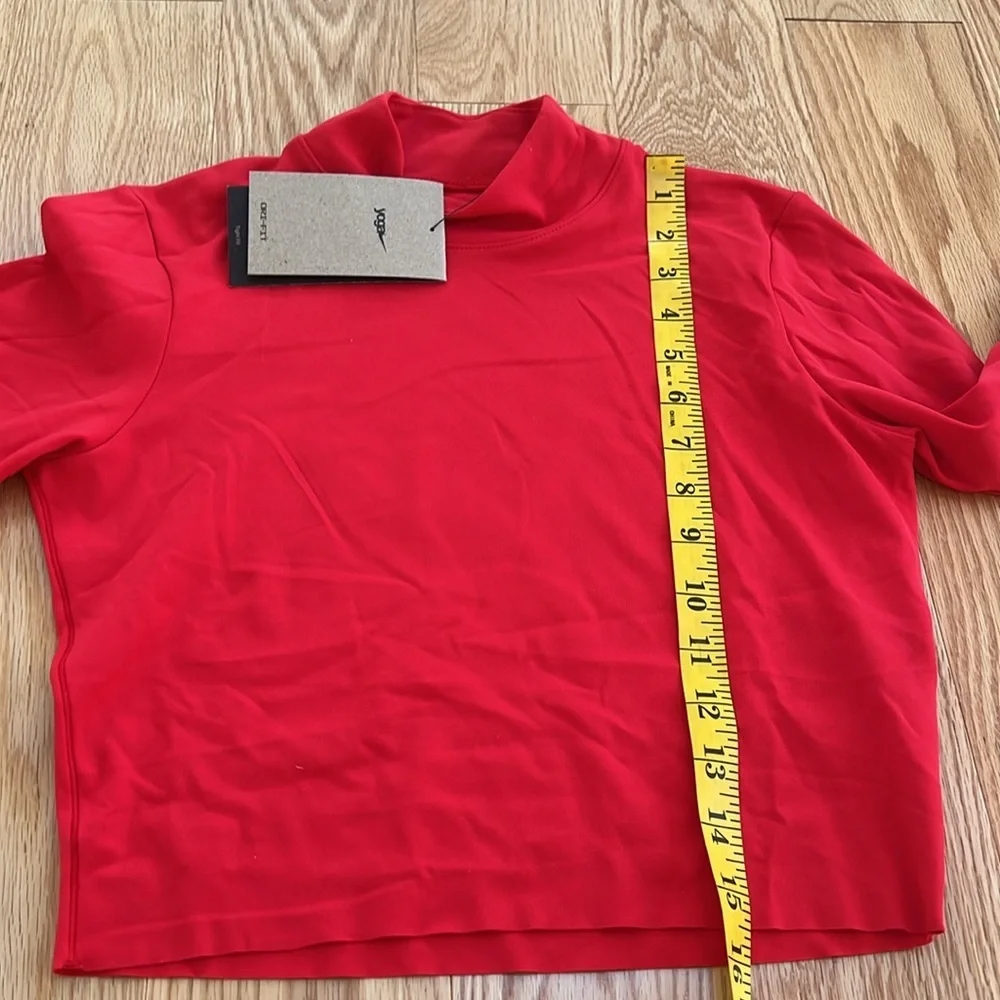 New! Nike small red long sleeve crop yoga top.